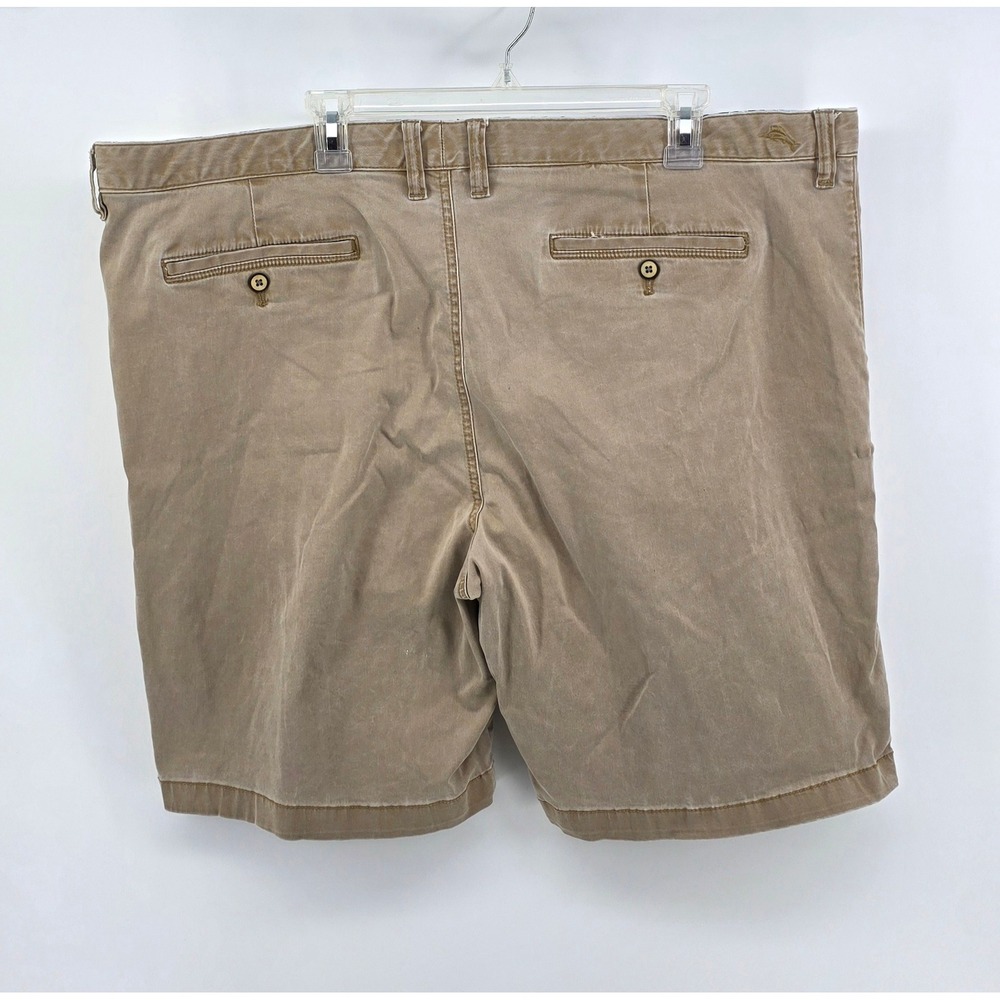 Tommy Bahama Mens Shorts Size 42 Khaki Boracay Chino Cotton Blend Stretch Casual - Picture 4 of 9